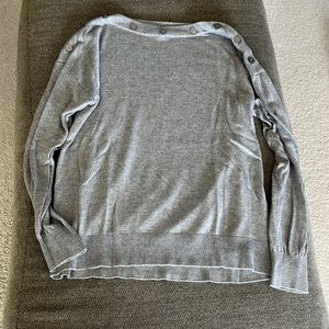 Size L Jeanne Pierre cashmere infused grey sweater